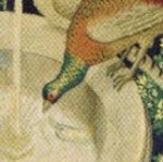Detail from 'Unicorn Is Found At The Fountain' tapestry