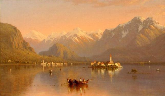 Lake Maggiore, Italy, 1858 Sandford Robinson Gifford